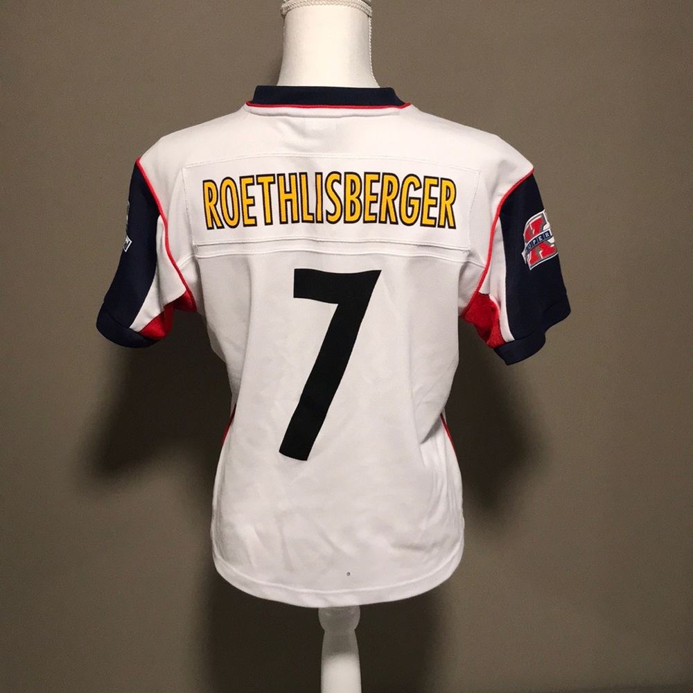 Youth medium superbowl XL Roethlisberger #7 jersey